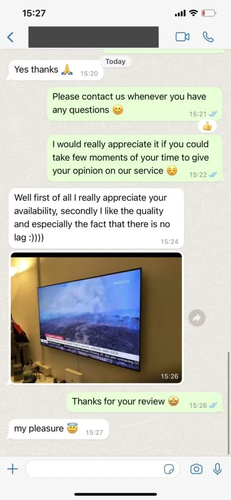 Honey Bee IPTV Fast Activation Chat on WhatsApp 2